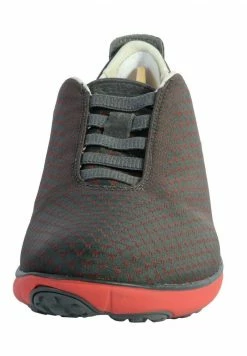 GEOX U JAQUARD - Baskets Basses - Antracite Rouge -Pas Cher Geox Boutique ef92f217ddf54daa9a113edc05de05a8