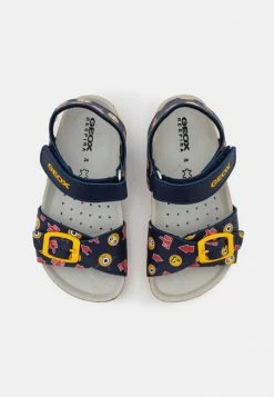Geox GHITA BOY - Sandales - Navy/yellow -Pas Cher Geox Boutique f0869409160347ae81ebd7d6951da4f6