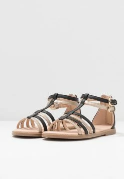 Geox KARLY GIRL - Sandales - Black/platinum -Pas Cher Geox Boutique f51ce24ff58b4803bca18768316faf57