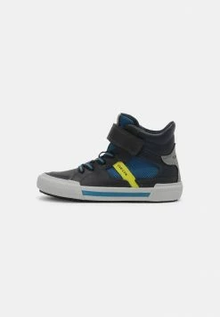 Geox ALONISSO BOY - Baskets Montantes - Navy/lime