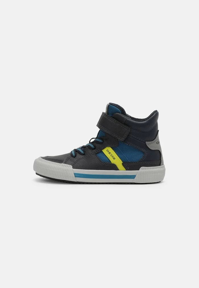 Geox ALONISSO BOY - Baskets Montantes - Navy/lime 1 Geox ALONISSO BOY - Baskets Montantes - Navy/lime