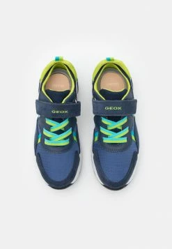 Geox BRIEZEE BOY - Baskets Basses - Navy/lime -Pas Cher Geox Boutique f64217721e574f3bb678eff369b213fe