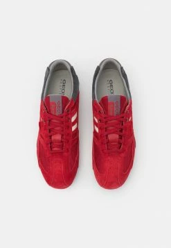 Geox UOMO SNAKE - Baskets Basses - Red/grey -Pas Cher Geox Boutique f8cd72160fbf4912a21f5facfe246b35