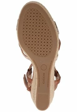 Geox Sandales Compensées - Brown/light Orange -Pas Cher Geox Boutique facb5018af8c41d390ca0b4f822ca312